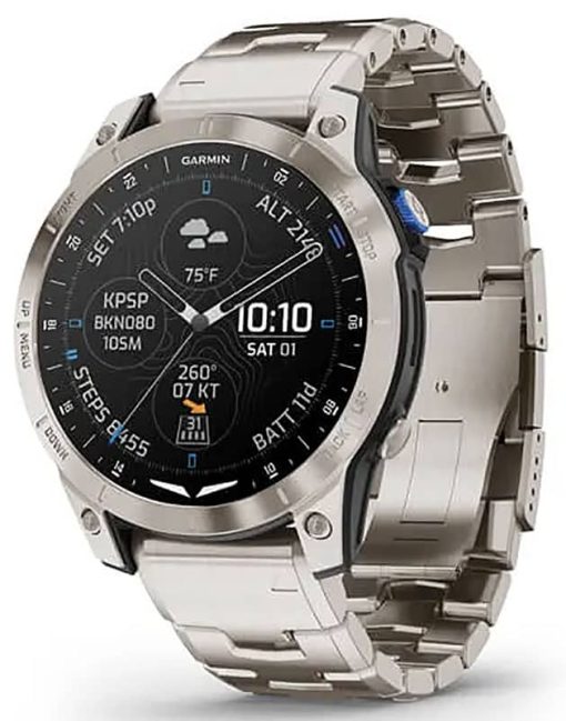 Garmin D2 Mach 1 Aviator Smartwatch Titanium Edition