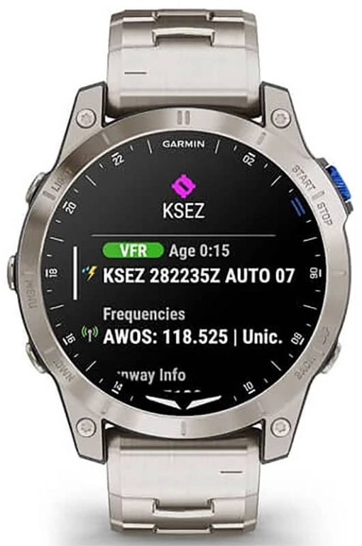 Garmin D2 Mach 1 Aviator Smartwatch Titanium Edition - Image 10