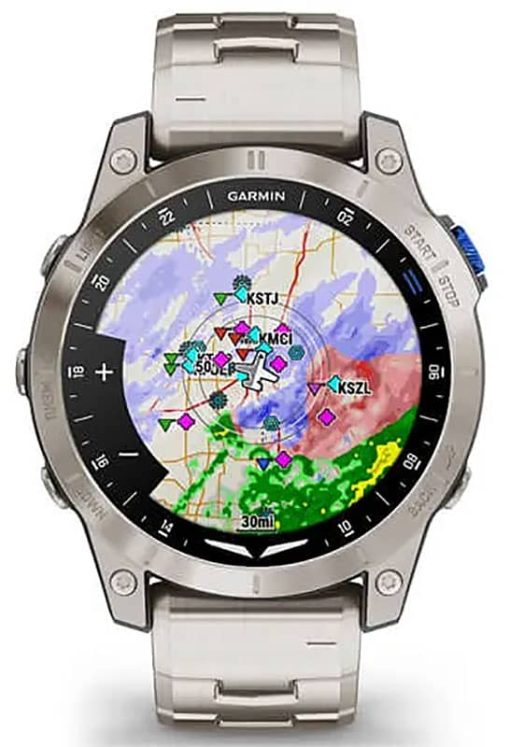 Garmin D2 Mach 1 Aviator Smartwatch Titanium Edition - Image 7