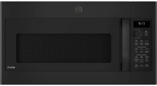 GE Profile 1.7 Cu. Ft. Black Over-The-Range Convection Microwave Oven With Air Fry