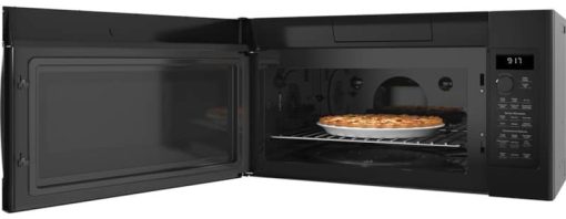 GE Profile 1.7 Cu. Ft. Black Over-The-Range Convection Microwave Oven With Air Fry - Image 2