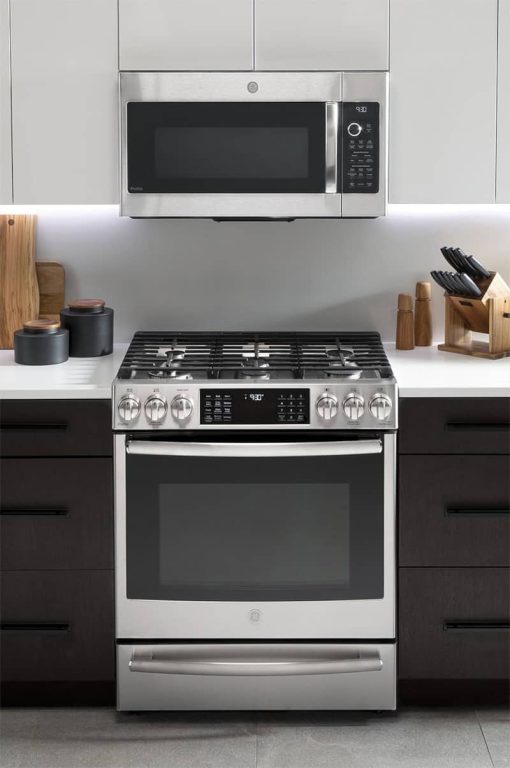 GE Profile 1.7 Cu. Ft. Stainless Steel Convection Over-The-Range Microwave Oven - Image 6