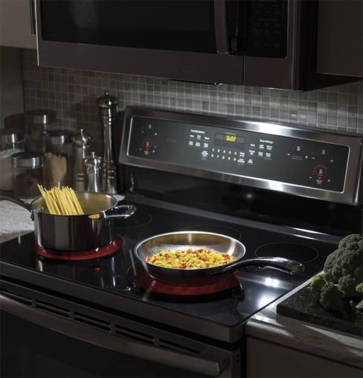 GE Profile 1.7 Cu. Ft. Stainless Steel Convection Over-The-Range Microwave Oven - Image 7