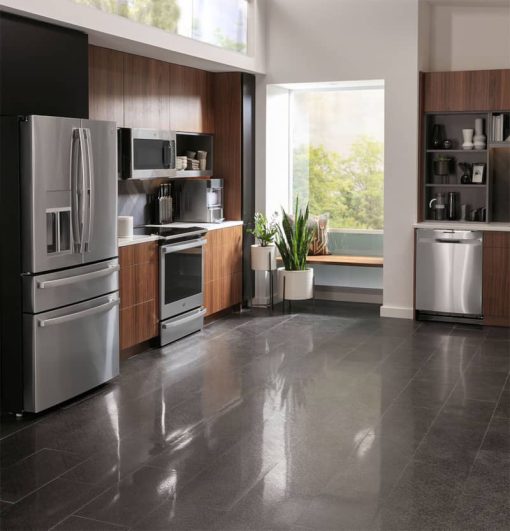 GE Profile 1.7 Cu. Ft. Stainless Steel Convection Over-The-Range Microwave Oven - Image 8