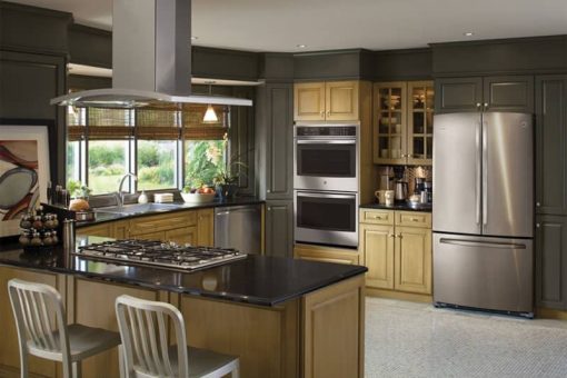 GE Profile 36" Stainless Steel Island-Mount Chimney Hood - Image 3