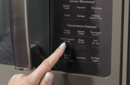 GE Profile 1.7 Cu. Ft. Slate Over-The-Range Convection Microwave Oven With Air Fry - Image 4