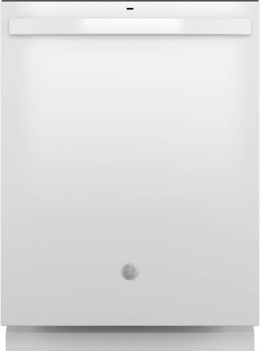 GE 24" White Top Control Dishwasher With Plastic Interior, Sanitize Cycle & Dry Boost