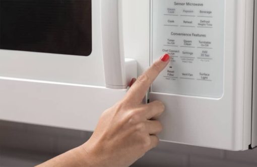GE Profile 1.7 Cu. Ft. White Over-The-Range Convection Microwave Oven With Air Fry - Image 4