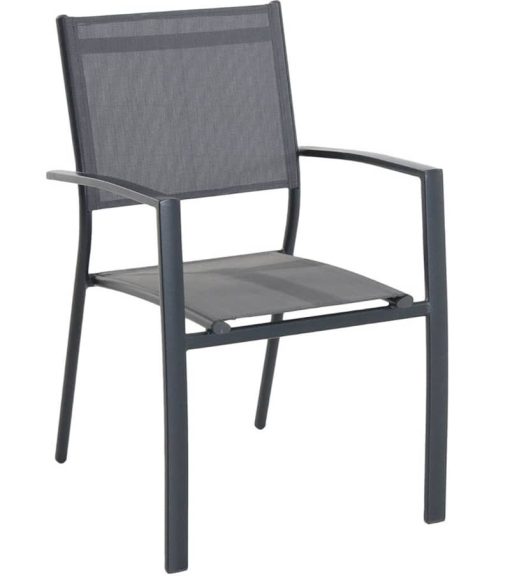 Hanover Naples 11-Piece Outdoor Dining Set In Gray With 10 Sling Dining Chairs, 40" x 118" Expandable Table - Image 8