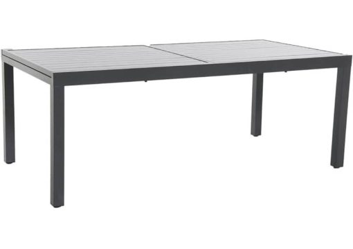 Hanover Naples 11-Piece Outdoor Dining Set In Gray With 10 Sling Dining Chairs, 40" x 118" Expandable Table - Image 5