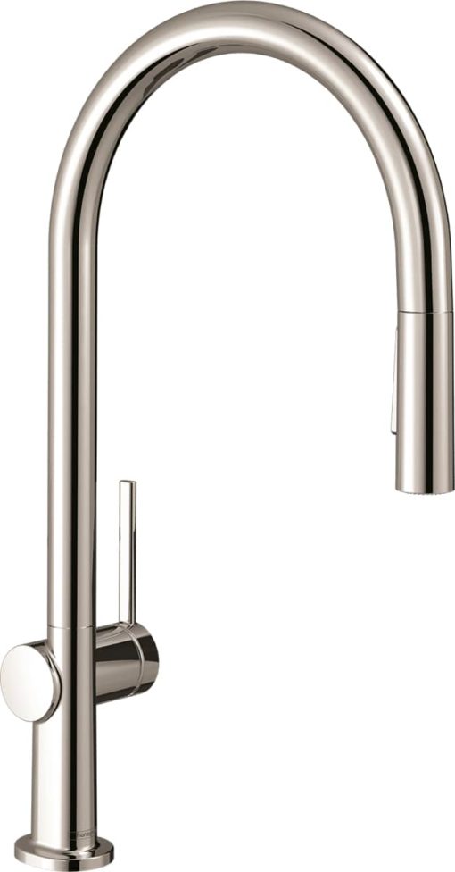 Hansgrohe Talis N O-Style HighArc Polished Nickel Pull-Down Kitchen Faucet