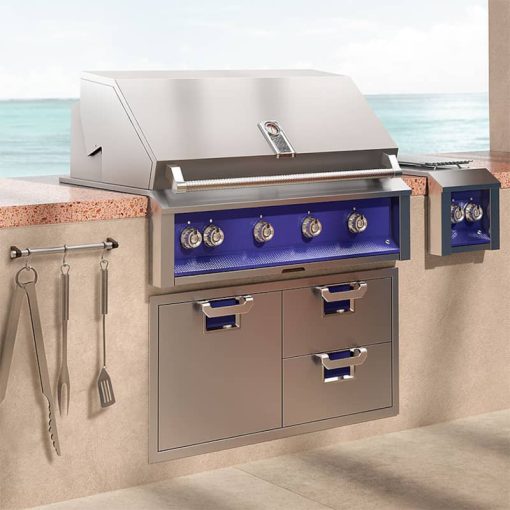 Hestan Aspire 42" Steeletto Built-In Liquid Propane Gas Grill With 1 Sear And the Rest Tubular U-Burners And Rotisserie - Image 8