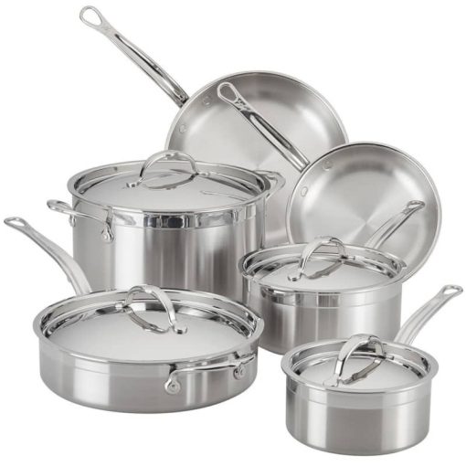 Hestan ProBond Forged Stainless Steel 10 Piece Cookware Set