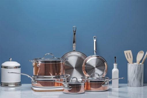 Hestan CopperBond Induction Copper 10 Piece Cookware Set - Image 3