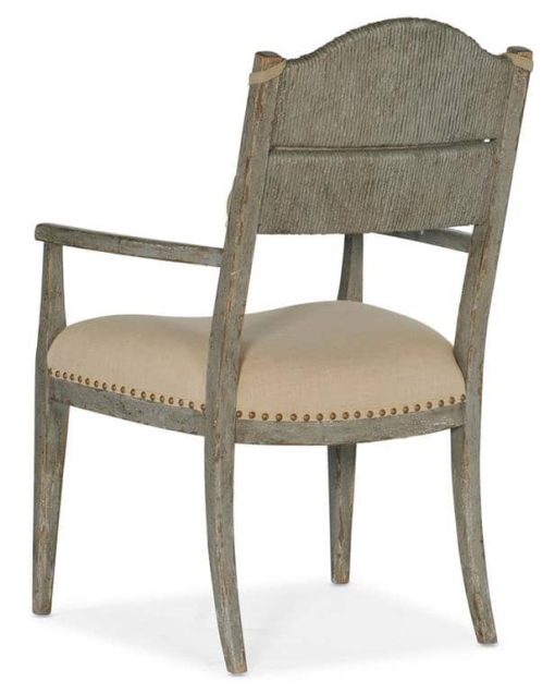 Hooker Furniture Dining Room Alfresco Aperto Rush Arm Chair - Image 3