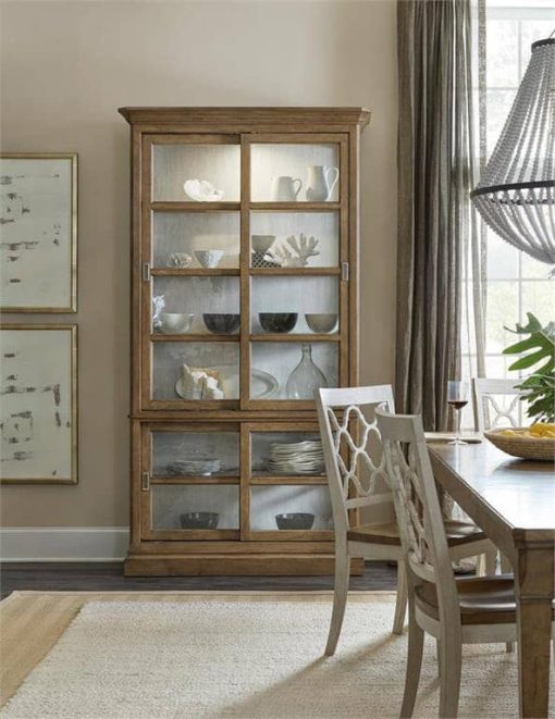 Hooker Furniture Dining Room Montebello Sliding Door Display Cabinet - Image 3