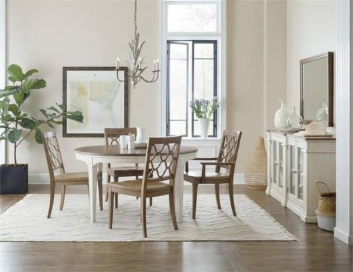 Hooker Furniture Dining Room Montebello Wood Seat Side Chair - Image 3