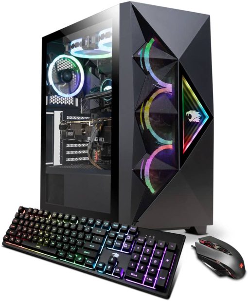 iBUYPOWER Liquid Cool Black Gaming Desktop Intel Core i7-12700KF 32GB RAM 1TB HDD + 1TB SSD, NVIDIA GeForce RTX 3070 Ti