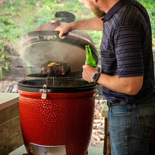 Kamado Joe Classic Joe III 18" Red Ceramic Grill Without Cart - Image 5