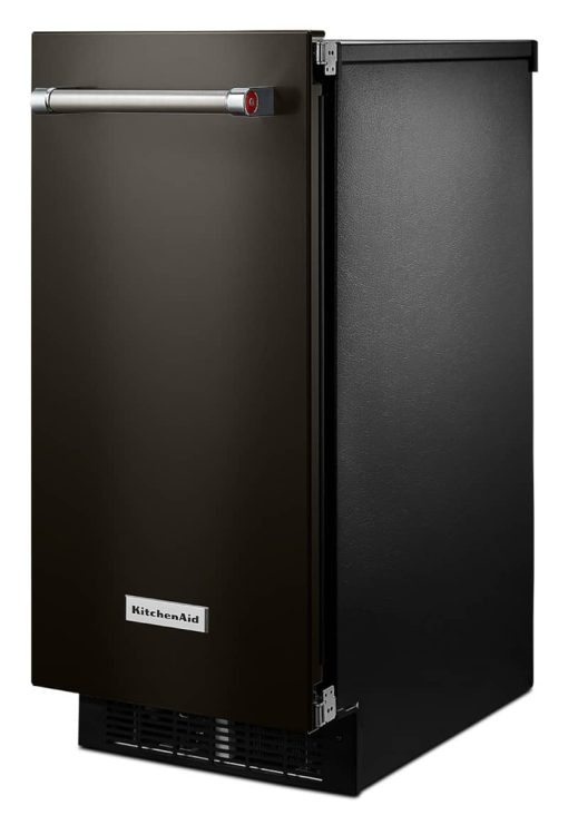 KitchenAid 15" PrintShield Black Stainless Steel Ice Maker With Drain Pump - Image 3
