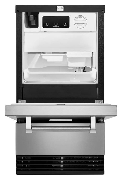 KitchenAid 18" PrintShield Stainless Steel Automatic Ice Maker With Drain Pump - Image 4