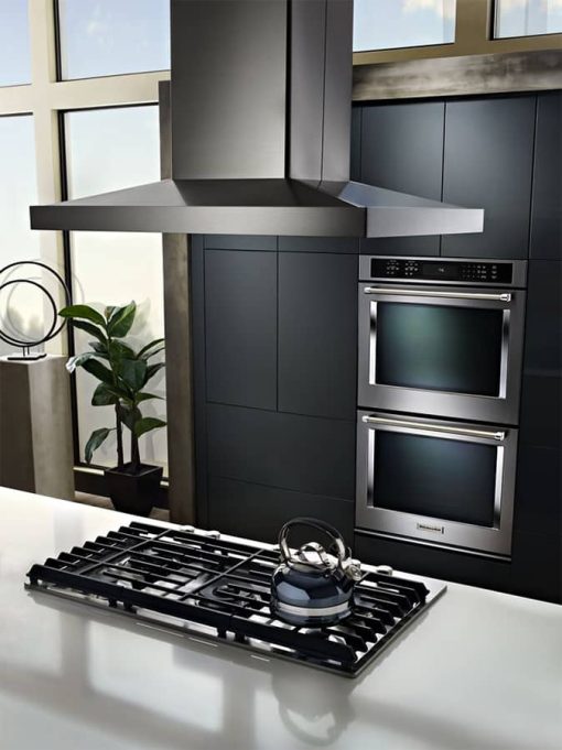 KitchenAid 36" Stainless Steel Island-Mount Canopy Hood - Image 3