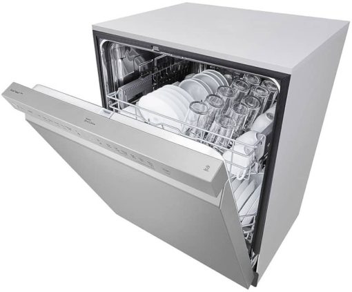 LG Stainless Steel Front Control Smart Wi-Fi Enabled Dishwasher with QuadWash - Image 9
