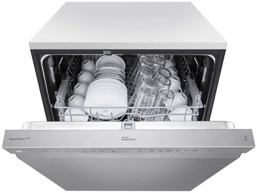 LG Stainless Steel Front Control Smart Wi-Fi Enabled Dishwasher with QuadWash - Image 10