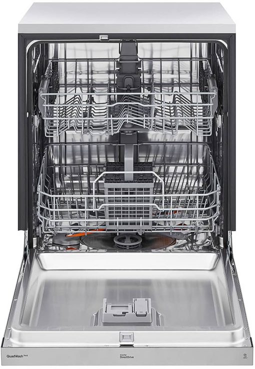 LG Stainless Steel Front Control Smart Wi-Fi Enabled Dishwasher with QuadWash - Image 3
