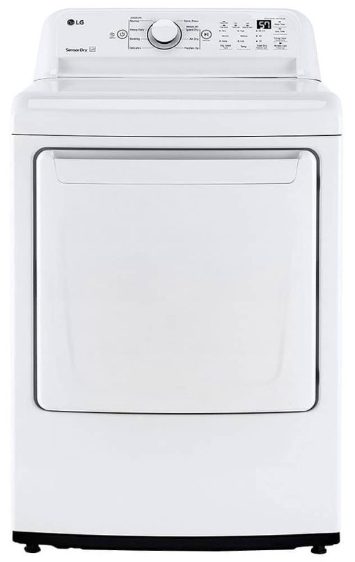 LG 7.4 Cu. Ft. White Electric Dryer With Sensor Dry Technology
