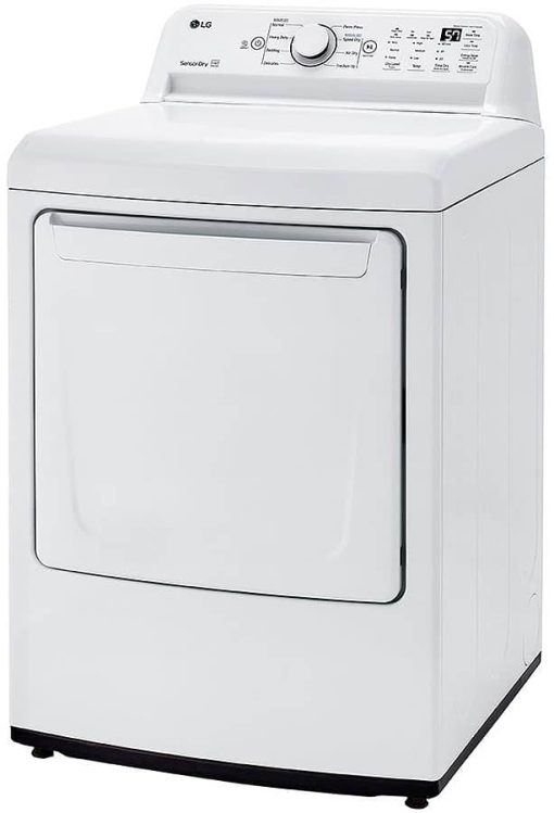 LG 7.4 Cu. Ft. White Electric Dryer With Sensor Dry Technology - Image 3