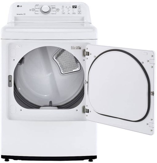 LG 7.4 Cu. Ft. White Electric Dryer With Sensor Dry Technology - Image 2