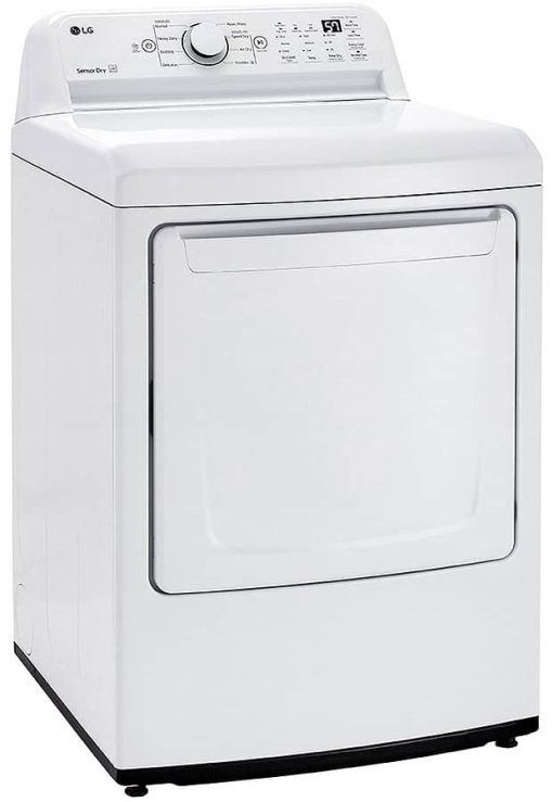 LG 7.4 Cu. Ft. White Electric Dryer With Sensor Dry Technology - Image 4