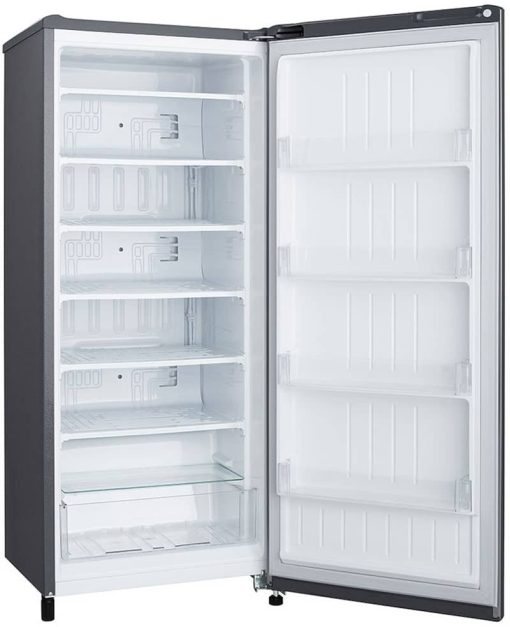 LG 5.8 Cu. Ft. Platinum Silver Single Door Freezer - Image 4