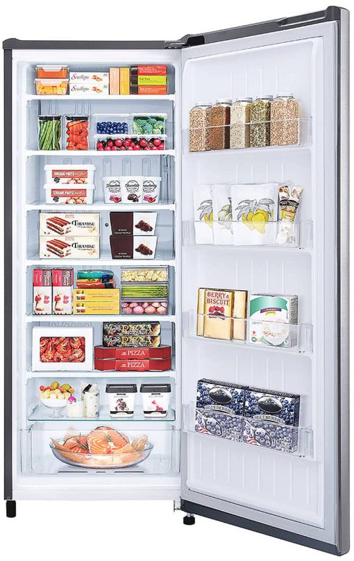 LG 5.8 Cu. Ft. Platinum Silver Single Door Freezer - Image 2