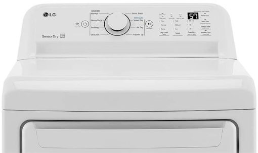 LG 7.3 Cu. Ft. White Gas Dryer With Sensor Dry Technology - Image 7