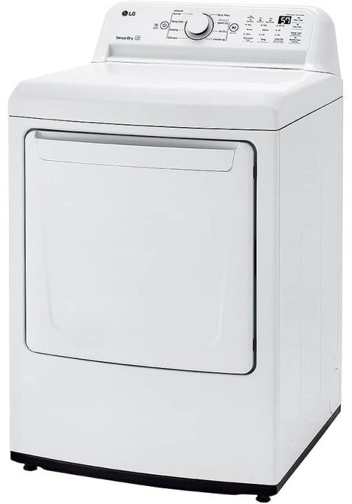 LG 7.3 Cu. Ft. White Gas Dryer With Sensor Dry Technology - Image 3