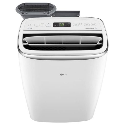 LG 14,000 BTU ASHRAE (10,000 BTU DOE) 115V White DUAL Inverter Smart Wi-Fi Portable Air Conditioner - Image 4