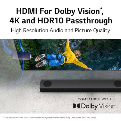 LG  3.1.3 Channel High Res Audio Sound Bar With Dolby Atmos And Apple Airplay 2 - S80QY - Image 11