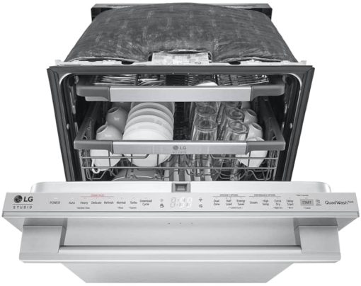 LG STUDIO 24" PrintProof Stainless Steel Smart Top Control Dishwasher With QuadWash & TrueSteam - Image 7