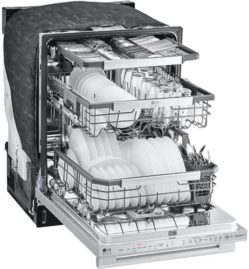 LG STUDIO 24" PrintProof Stainless Steel Smart Top Control Dishwasher With QuadWash & TrueSteam - Image 4