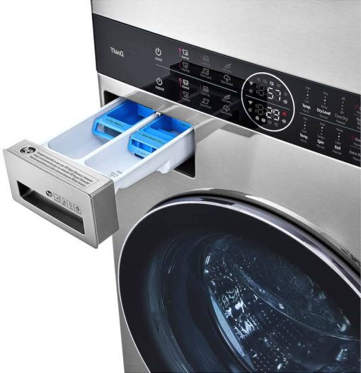 LG Studio 27" Noble Steel WashTower With Center Control Ultra Large Capacity 5 Cu. Ft. Washer And 7.4 Cu. Ft. Gas Dryer Combo - Image 15