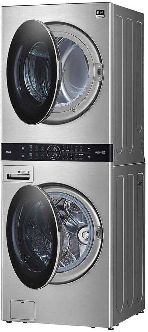 LG Studio 27" Noble Steel WashTower With Center Control Ultra Large Capacity 5 Cu. Ft. Washer And 7.4 Cu. Ft. Gas Dryer Combo - Image 5