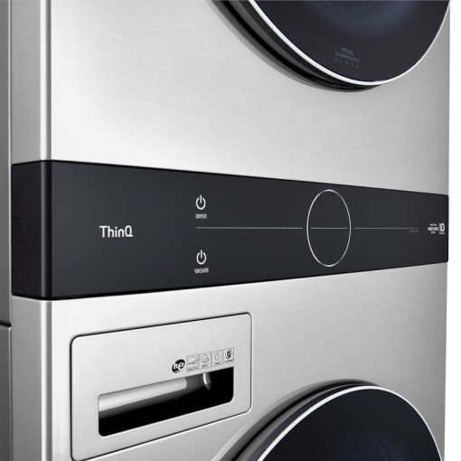 LG Studio 27" Noble Steel WashTower With Center Control Ultra Large Capacity 5 Cu. Ft. Washer And 7.4 Cu. Ft. Gas Dryer Combo - Image 8