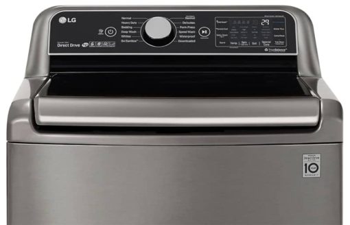 LG 5.5 Cu. Ft. Graphite Steel Smart Wi-Fi Enabled Top Load Washer With TurboWash3D Technology - Image 4