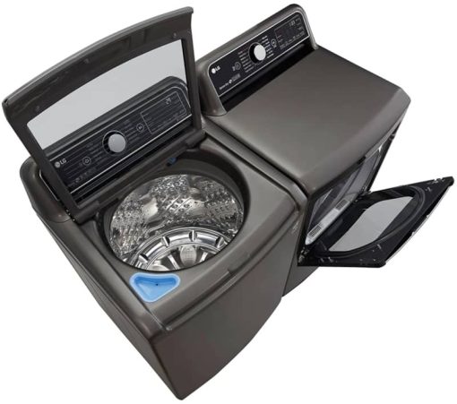 LG 5.5 Cu. Ft. Graphite Steel Smart Wi-Fi Enabled Top Load Washer With TurboWash3D Technology - Image 7