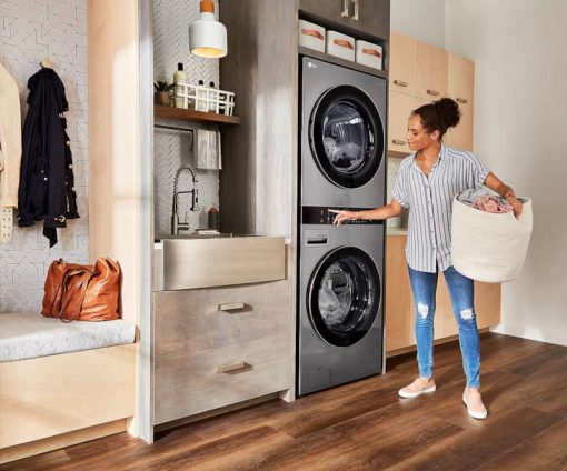 LG 27" Graphite Steel WashTower With Center Control Single Unit Front Load 4.5 Cu. Ft. Washer & 7.4 Cu. Ft. Electric Dryer Combo - Image 15