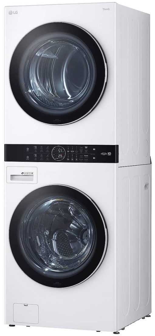 LG 27" White WashTower With Center Control Single Unit Front Load 4.5 Cu. Ft. Washer And 7.4 Cu. Ft. Electric Dryer Combo - Image 4