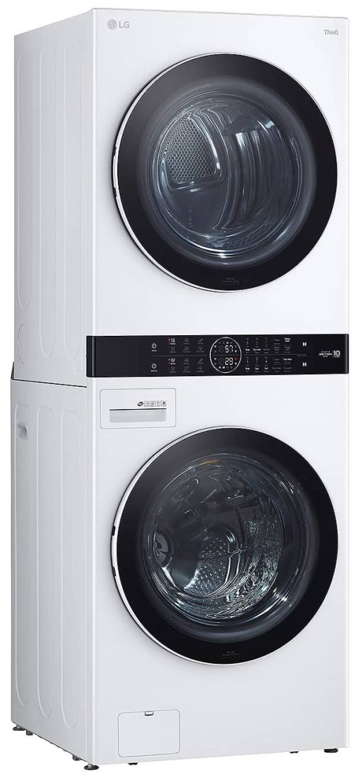 LG 27" White WashTower With Center Control Single Unit Front Load 4.5 Cu. Ft. Washer And 7.4 Cu. Ft. Electric Dryer Combo - Image 3
