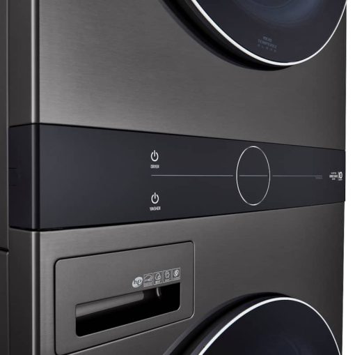 LG 27" Black Steel WashTower With Center Control Single Unit Front Load 4.5 Cu. Ft. Washer And 7.4 Cu. Ft. Gas Dryer Combo - Image 6